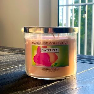 Sweet Pea 3 wick candle